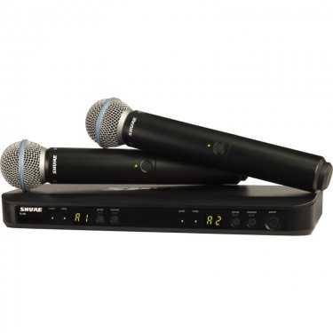 青海Shure BLX288/Beta58 舒尔无线双手持话筒 BLX288/B58一拖二手持无线话筒 无线人声麦克