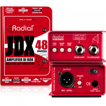 青海Radial,JDX48,吉他功率放大器DI直插盒,有源DI盒,有源音频处理器,电脑直送DI盒,噪声