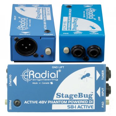 青海Radial,SB-1,现场电声乐器原声有源DI直插盒,有源DI盒,有源音频处理器,多媒体转接