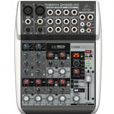 青海百灵达 Behringer QX1002USB 模拟调音台 10通道内置USB音频接口调音台 直播K歌调音台