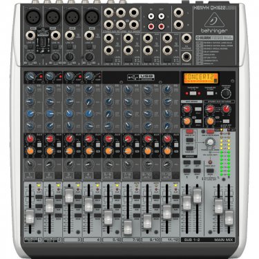 青海百灵达 Behringer QX1622USB 模拟调音台 USB声卡调音台 直播K歌调音台