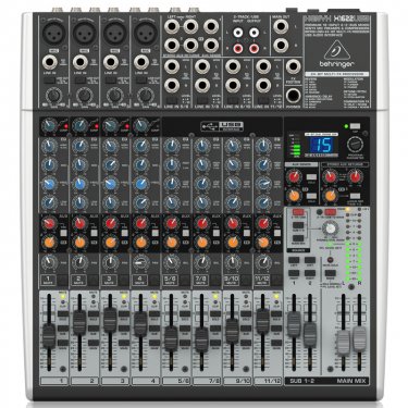 青海百灵达 Behringer X1622USB 模拟调音台 USB声卡调音台 直播K歌调音台