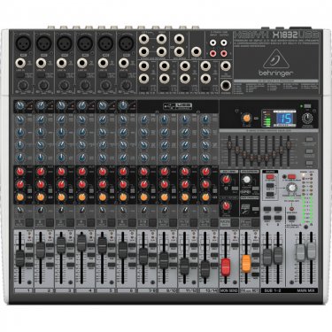 青海百灵达 Behringer X1832USB 模拟调音台 USB声卡调音台 直播K歌调音台