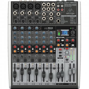 青海百灵达 Behringer X1204USB 模拟调音台 USB声卡调音台 直播K歌调音台