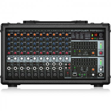 青海百灵达 Behringer PMP2000D 有源调音台 带功放调音台 模拟调音台 带效果调音台 会议