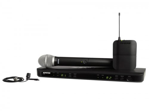 青海Shure 舒尔 BLX1288/CVL 无线麦克风  BLX1288/CVL 双通道无线领夹+手持话筒系统