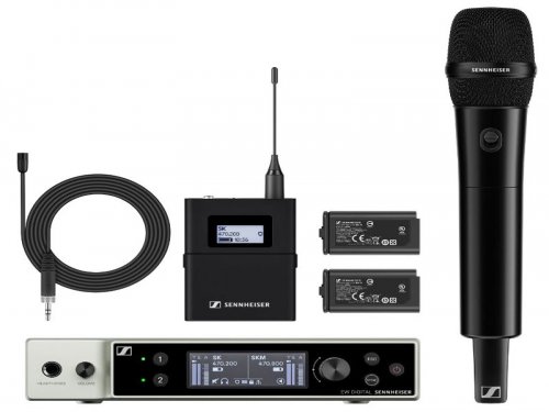 青海森海赛尔 EW-DX MKE2-835-S SET 一拖二无线麦克风 教学会议舞台演出直播无线话筒